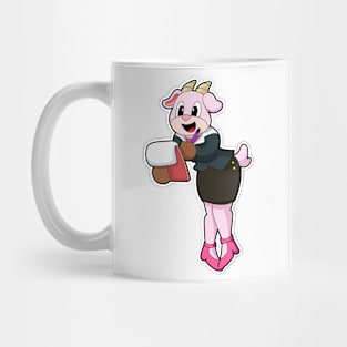 Goat as Secretary with High Heels Mug